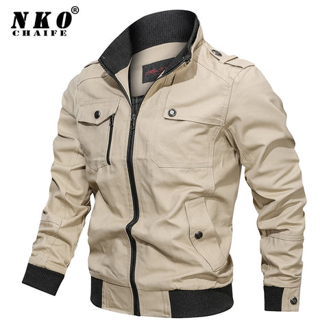 2021 Spring Autumn New Jacket Men Fashion Slim Bomber Windbreaker Jackets Coat Men&#39;s Clothing Tactics Military Casual Jacket Men