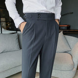 Men&#39;s  Suit Pants Spring Suit pants Fashion Casual Slim Business Suit Pants Men&#39;s Wedding Party Work Pants Classic Large Size 36