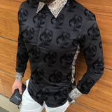 Casual Loose Turn-down Collar Mens Shirts Vintage Printing Button Short Sleeve Tops 2021 Summer Men Clothing Fashion Streetwear