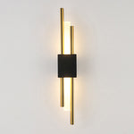 Modern Stylish Bronze Gold And Black 50cm Pipe LED Wall Lamp For Living Room Hallway Corridor Bedroom Sconces Light Fixture