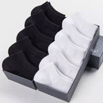 5 Pairs/Lot Low Cut Men Socks Solid Color Black White Gray Breathable Cotton Sports Socks Male Short Socks Women Men