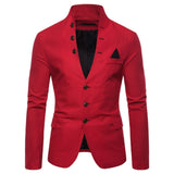 Men Blazer Coat Slim Luxury  Smart White Casual Business Blazers  Male Suit Jackets  M-2XL African Wedding Autumn Fashion 2021