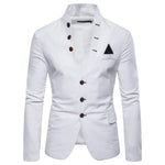 Men Blazer Coat Slim Luxury  Smart White Casual Business Blazers  Male Suit Jackets  M-2XL African Wedding Autumn Fashion 2021