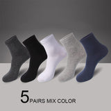 2021 Brand New Men&#39;s Cotton Socks Black Business Casual Breathable Spring Autumn Male Crew Socks Meias Hot Sale Sokken Size38-45