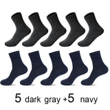 2021 Brand New Men&#39;s Cotton Socks Black Business Casual Breathable Spring Autumn Male Crew Socks Meias Hot Sale Sokken Size38-45