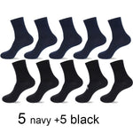 2021 Brand New Men&#39;s Cotton Socks Black Business Casual Breathable Spring Autumn Male Crew Socks Meias Hot Sale Sokken Size38-45