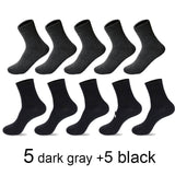 2021 Brand New Men&#39;s Cotton Socks Black Business Casual Breathable Spring Autumn Male Crew Socks Meias Hot Sale Sokken Size38-45