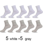 2021 Brand New Men&#39;s Cotton Socks Black Business Casual Breathable Spring Autumn Male Crew Socks Meias Hot Sale Sokken Size38-45