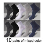 2021 Brand New Men&#39;s Cotton Socks Black Business Casual Breathable Spring Autumn Male Crew Socks Meias Hot Sale Sokken Size38-45