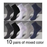 2021 Brand New Men&#39;s Cotton Socks Black Business Casual Breathable Spring Autumn Male Crew Socks Meias Hot Sale Sokken Size38-45