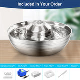 New Stainless Steel Automatic Drinking Fountain Non-Slip Feeding Drink Feeder Bowl For Pet Gog Cat Dispenser Bowl Products