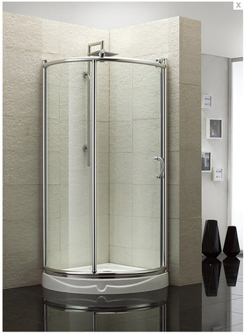 2019 new design wholesale shower cabins clear tempered glass shower screen shower enclosure with sliding door XA1000H-2