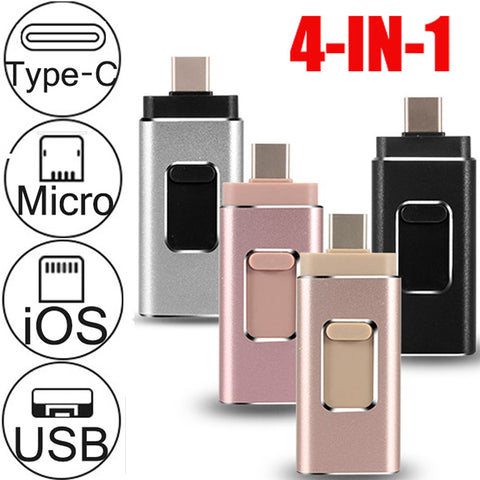 USB Flash Drive photo stick for iphone android phone TYPE C Micro SD 128GB 64GB 32G 256GB TF card usb memory stick 3.0 pendrive