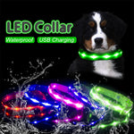 IPX7 Waterproof LED Dog Collar Christmas USB Charging Collar For Dogs Puppies Anti-Lost lead Pet Products Dog Accessories