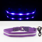 IPX7 Waterproof LED Dog Collar Christmas USB Charging Collar For Dogs Puppies Anti-Lost lead Pet Products Dog Accessories