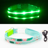 IPX7 Waterproof LED Dog Collar Christmas USB Charging Collar For Dogs Puppies Anti-Lost lead Pet Products Dog Accessories