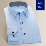 Plus Large Size 8XL 7XL 6XL Men&#39;s Long Sleeve Shirt Casual Dress Solid Color Routine Fit Design Business Male Social Shirts