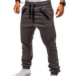 Sweatpants Streetwear Trousers Men&#39;s Pants Stripes Drawstring Zipper Pockets Cargo Pants Men&#39;s Overalls