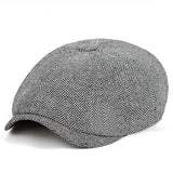 New Stripe Beret Hat British Style Classic Retro Newsboy Hats for Men and Women Universal Berets Cap Leisure Sports Sun Caps