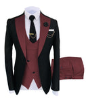 New Costume Homme Popular Clothing Luxury Party Stage Men&#39;s Suit Groomsmen Regular Fit Tuxedo 3 Peice Set Jacket+Trousers+Vest