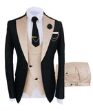 New Costume Homme Popular Clothing Luxury Party Stage Men&#39;s Suit Groomsmen Regular Fit Tuxedo 3 Peice Set Jacket+Trousers+Vest