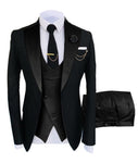 New Costume Homme Popular Clothing Luxury Party Stage Men&#39;s Suit Groomsmen Regular Fit Tuxedo 3 Peice Set Jacket+Trousers+Vest