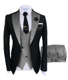 New Costume Homme Popular Clothing Luxury Party Stage Men&#39;s Suit Groomsmen Regular Fit Tuxedo 3 Peice Set Jacket+Trousers+Vest