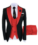 New Costume Homme Popular Clothing Luxury Party Stage Men&#39;s Suit Groomsmen Regular Fit Tuxedo 3 Peice Set Jacket+Trousers+Vest