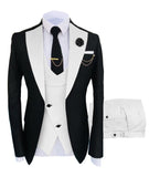 New Costume Homme Popular Clothing Luxury Party Stage Men&#39;s Suit Groomsmen Regular Fit Tuxedo 3 Peice Set Jacket+Trousers+Vest