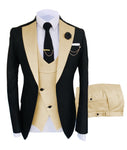 New Costume Homme Popular Clothing Luxury Party Stage Men&#39;s Suit Groomsmen Regular Fit Tuxedo 3 Peice Set Jacket+Trousers+Vest