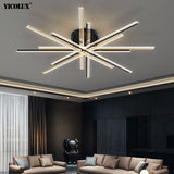 Remote Dimming Simple New LED Modern Chandelier Lights Living Dining Room Bedroom Villa Apartment Aisle Indoor Lighting Lamps