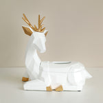 Deer Statue Craft Tissue Box for Table Tissue Paper Holder for Dining Table Paper Holder Animal Sculpture Home Décor Office