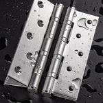 4&quot; 5 Inches 2Pcs (1 Pair) Door Butt Hinges Furniture Hardware Accessories 304 Stainless Steel Flat Door Thick High Quality Hinge