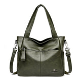 Quality Women&#39;s Leather Top Handle Bags Female Shoulder Sac Tote Shopper Bag Bolsa Feminina Luxury Designer Handbags for Woman
