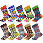 New Men&#39;s Socks Casual Business Dress High Quality Happy Combed Cotton Socks Fashion Harajuku Plus Size Socks Gift