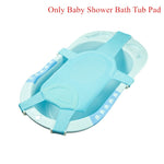 Baby Shower Bath Tub Pad Non-Slip Bathtub Seat Support Mat Newborn Safety Security Bath Support Cushion Foldable Soft Pillow