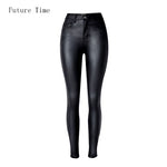 2021 Fashion Women Jeans,fitting High Waist Slim Skinny Woman Jeans,Faux leather Jeans,Stretch Female Jeans,Pencil Pants C1075