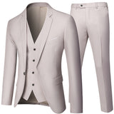 Business Suit Jacket Coat Blazers Trousers Waistcoat Men&#39;s Wedding Three Pieces Pants Vest Large Size Professional Suits