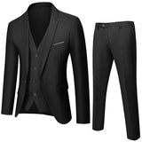 Business Suit Jacket Coat Blazers Trousers Waistcoat Men&#39;s Wedding Three Pieces Pants Vest Large Size Professional Suits