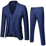 Business Suit Jacket Coat Blazers Trousers Waistcoat Men&#39;s Wedding Three Pieces Pants Vest Large Size Professional Suits