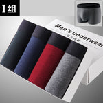 4pcs/Lot Men&#39;s Panties Underpants Cueca Boxers Underwear Cotton Thermal for Man Breathable Homme Sexy Soft Male Shorts