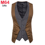 Herringbone Tweed Mens Waistcoat Formal Business Casual Slim Fit Vests for Men Retro British Style Gentleman Men Suit Vest Gilet