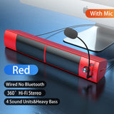 USB Computer Speakers PC Speaker Bluetooth Soundbar With Microphone Altavoces Desktop Sound Bar Music Boombox Home Theater
