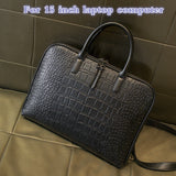 2022 Business Women&#39;s Briefcase Leather Handbag Women Totes 15.6 14 Inch Laptop Bag Shoulder Office Bags For Female Briefcases