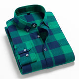 Men Flannel Plaid Shirt 100% Cotton 2022 Spring Autumn Casual Long Sleeve Shirt Soft Comfort Slim Fit Styles Brand For Man Plus