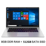 15.6 inch Notebook 8G RAM 128G 256G 512G 1TB SSD Laptop 1920*1080 IPS Intel Laptop Quad Core Windows 10 5G Wifi Student Computer