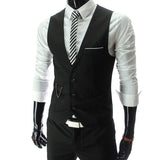 2022 New Arrival Dress Vests For Men Slim Fit Mens Suit Vest Male Waistcoat Gilet Homme Casual Sleeveless Formal Business Jacket