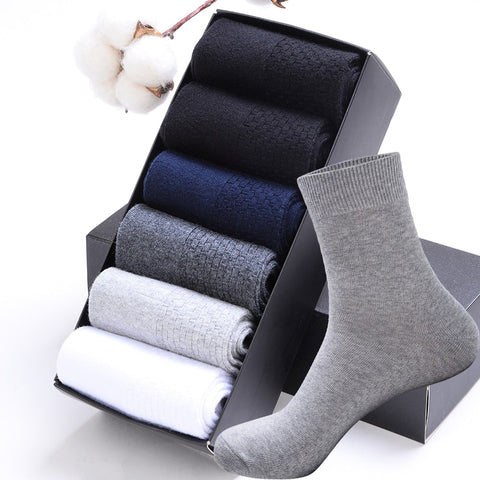 HSS 2022 High Quality Casual Men&#39;s Business Socks Summer Winter Cotton Socks Quick Drying Black White Long Sock Plus Size US7-14