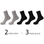 HSS 2022 High Quality Casual Men&#39;s Business Socks Summer Winter Cotton Socks Quick Drying Black White Long Sock Plus Size US7-14