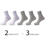 HSS 2022 High Quality Casual Men&#39;s Business Socks Summer Winter Cotton Socks Quick Drying Black White Long Sock Plus Size US7-14